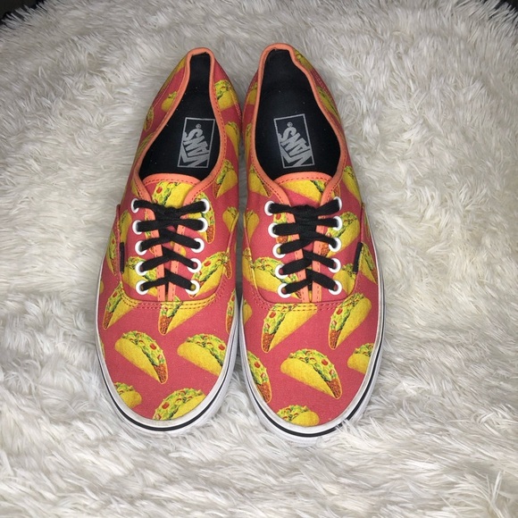 🌮Vans Taco Print Sneakers Men’s 10.5 Women’s 12 🌮 - Picture 8 of 16